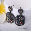 2018 New Style Beautiful Designed Hanging Earrings Fashion Black Earrings for Ladies Cool Drop Earring Women Wholesales